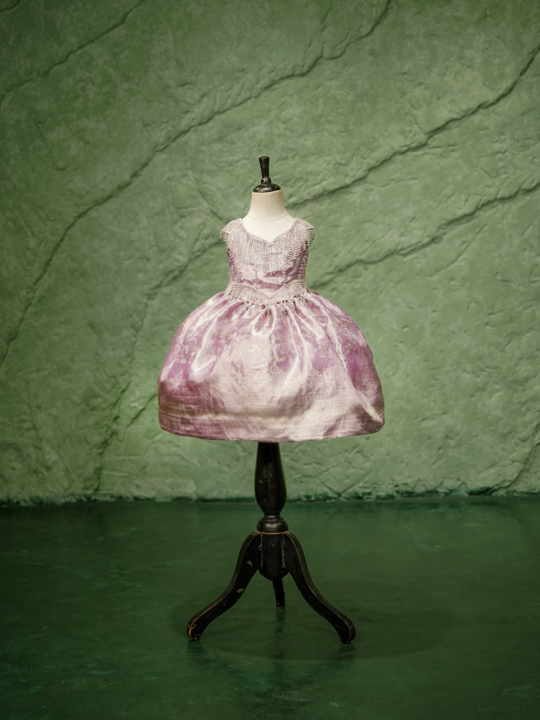 Lavender Mist Pure Kanchipuram Silk Pattu Gown