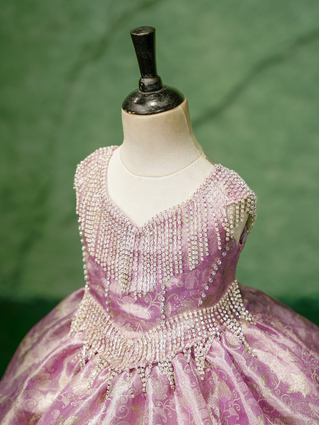 Lavender Mist Pure Kanchipuram Silk Pattu Gown