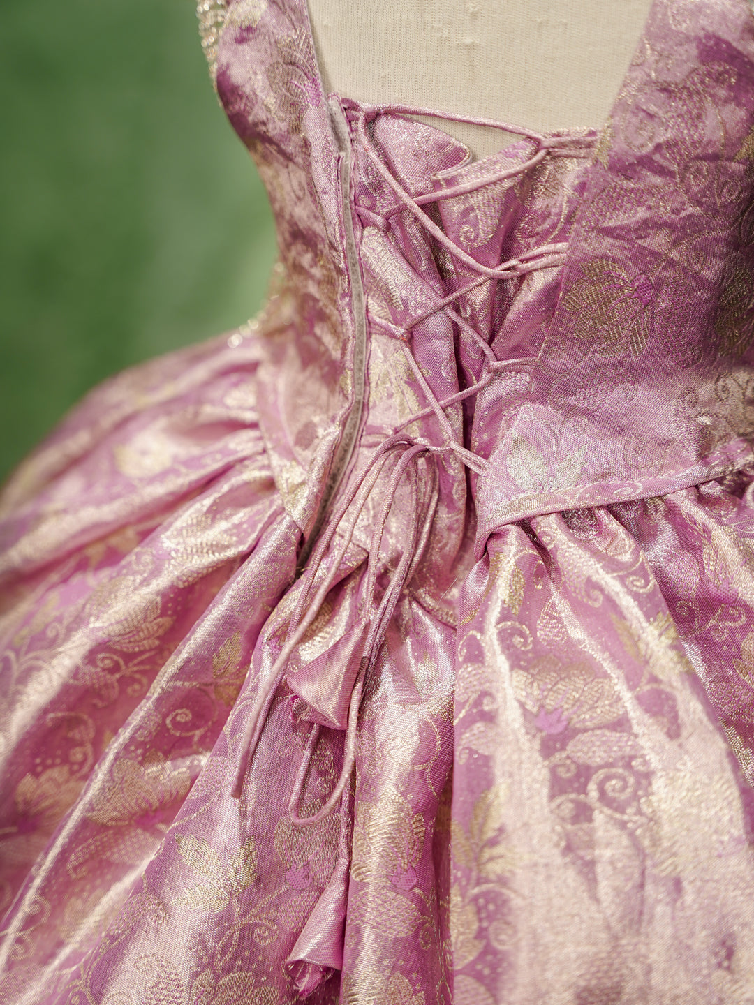 Lavender Mist Pure Kanchipuram Silk Pattu Gown