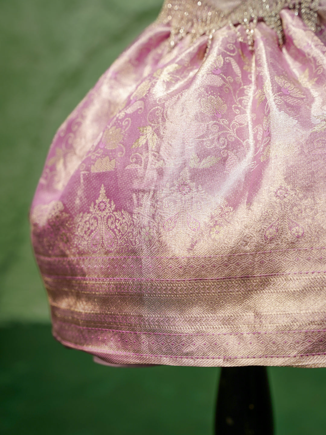 Lavender Mist Pure Kanchipuram Silk Pattu Gown