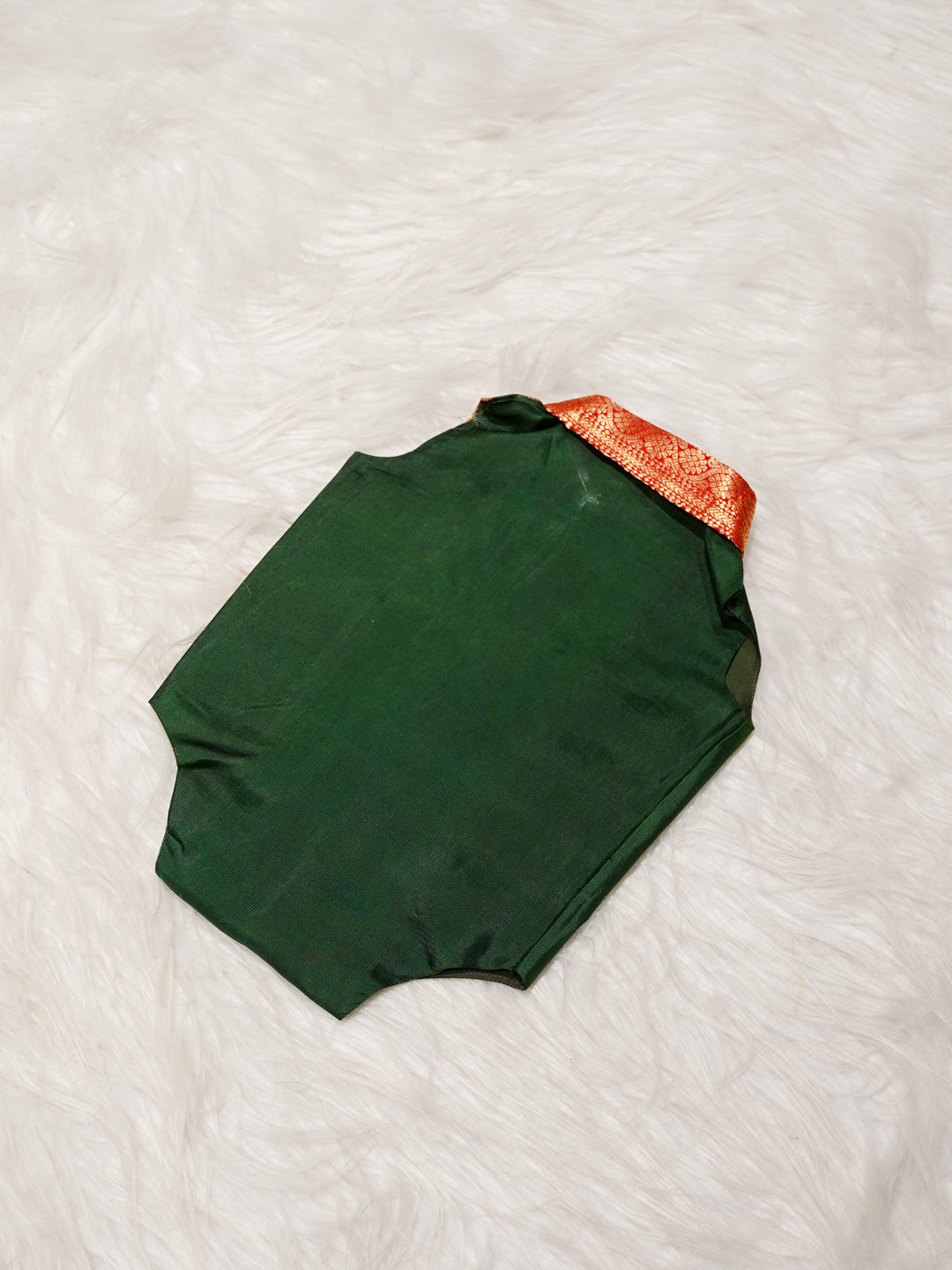 Green Boy Romper with Zari Contrast