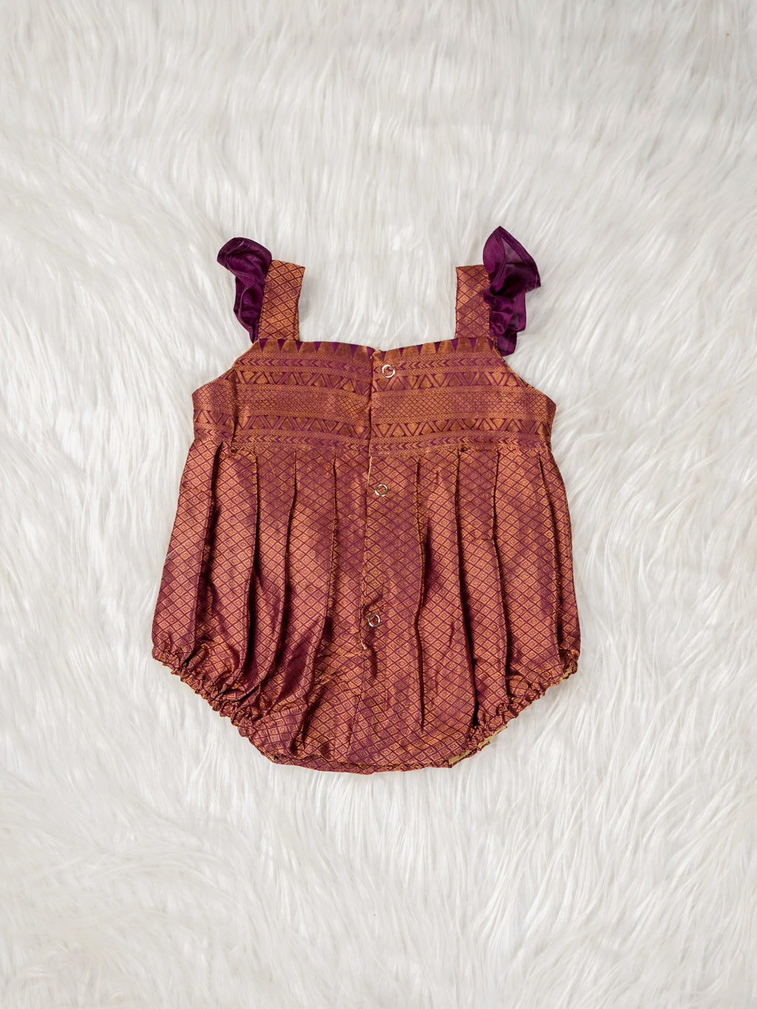 Mango Maroon Kanjivaram Romper