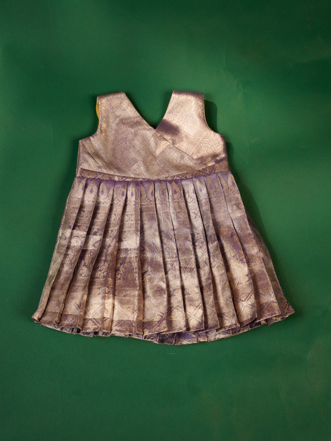 Lavender Light – Silk Gown for Newborn Girls