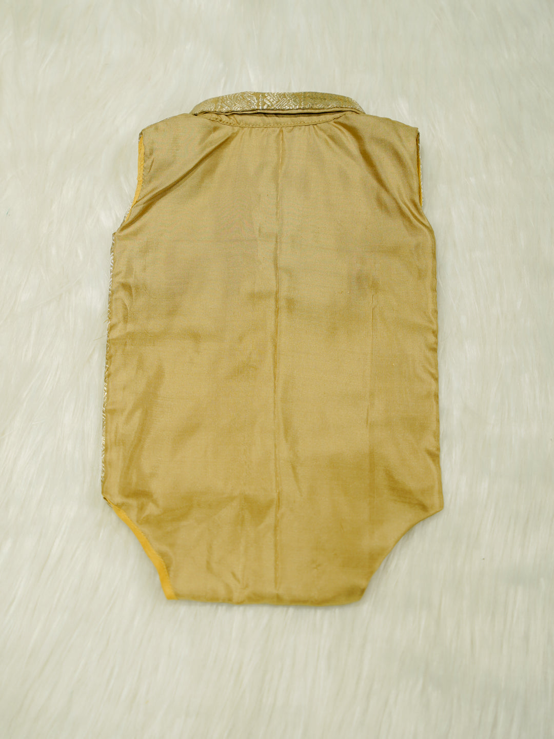 Gold Geometric Baby Boy Romper