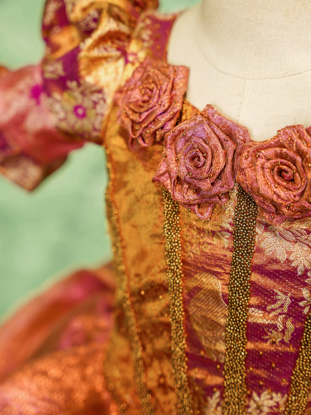 Cinderella in Kanchipuram Gown