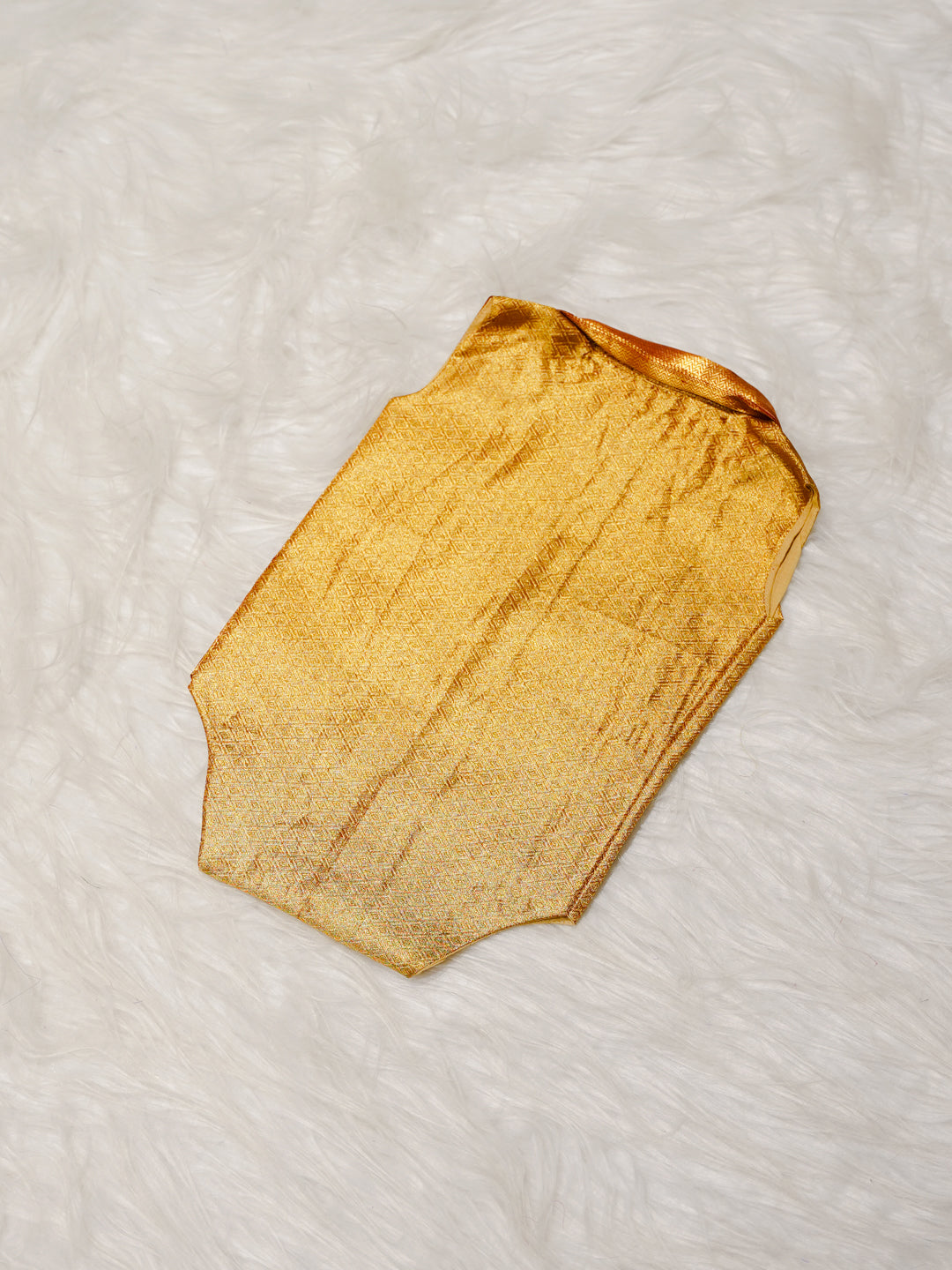 Gold Boy Romper with Dual Tone Design