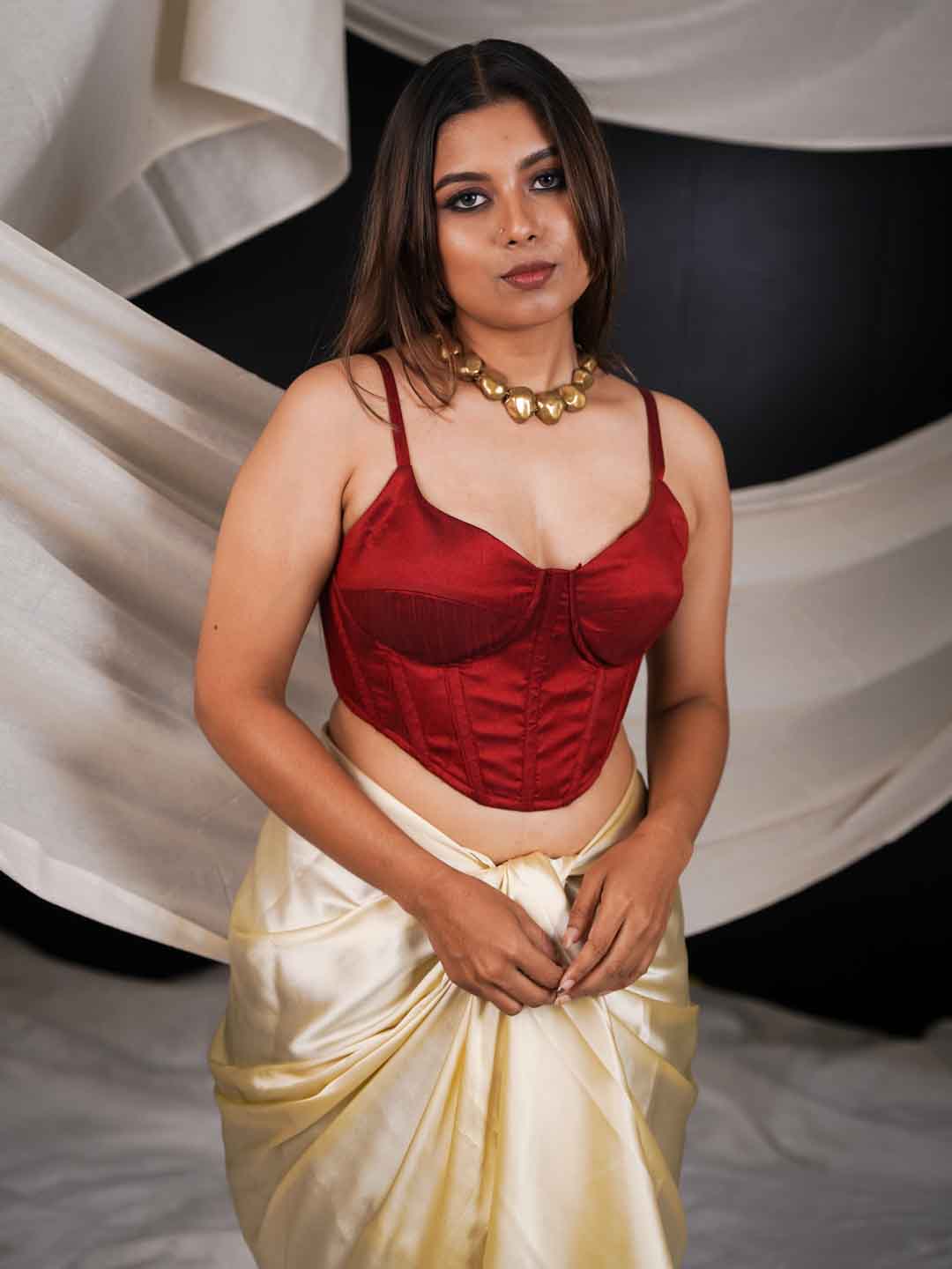 Ruby Wine Corset