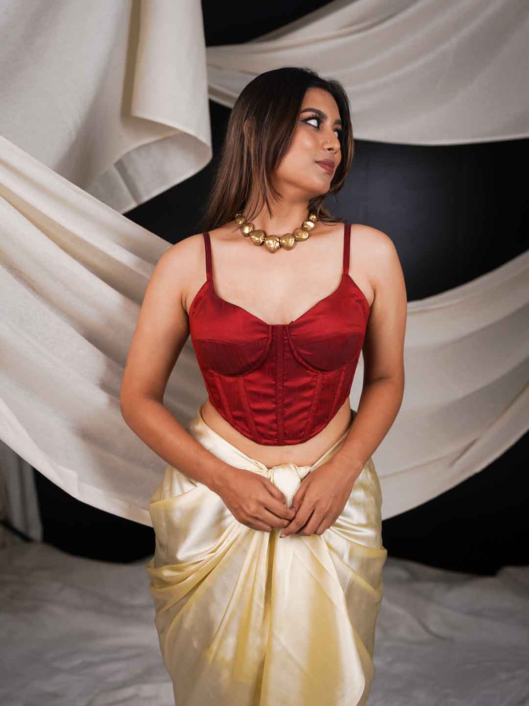 Ruby Wine Corset