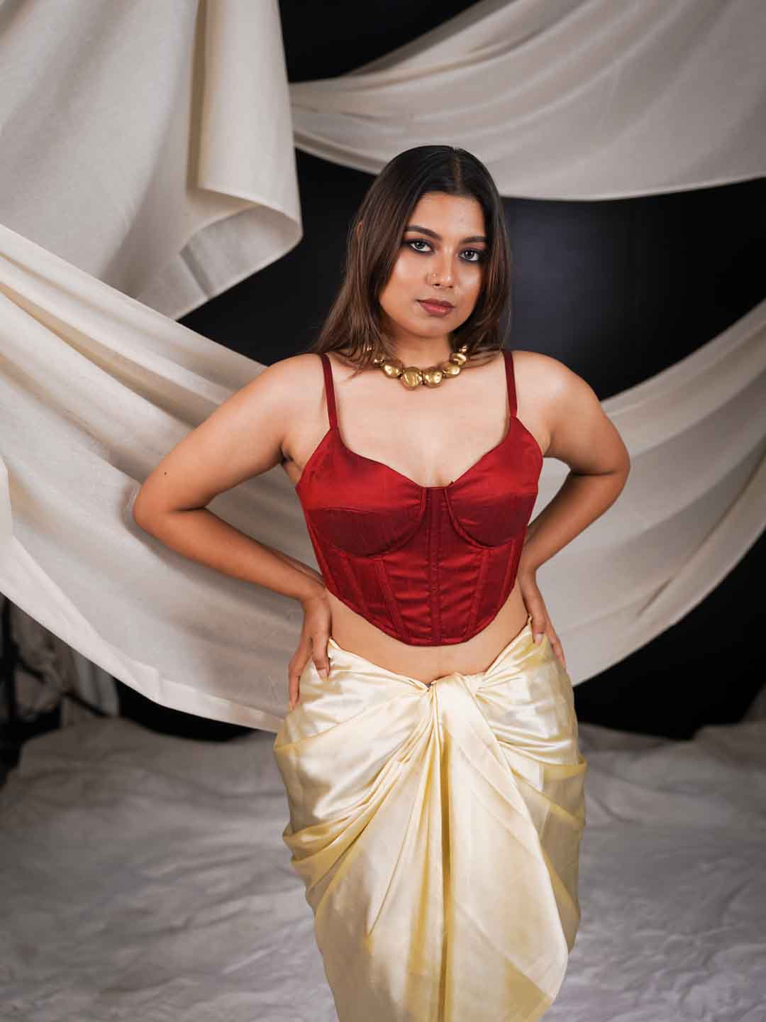 Ruby Wine Corset