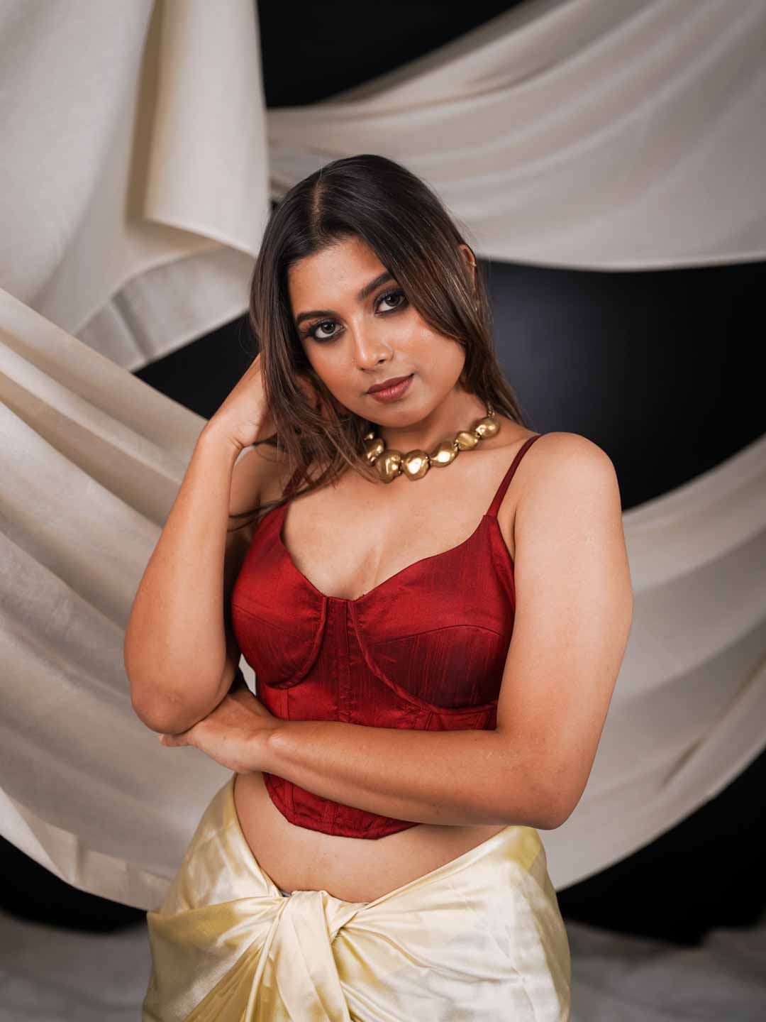 Ruby Wine Corset
