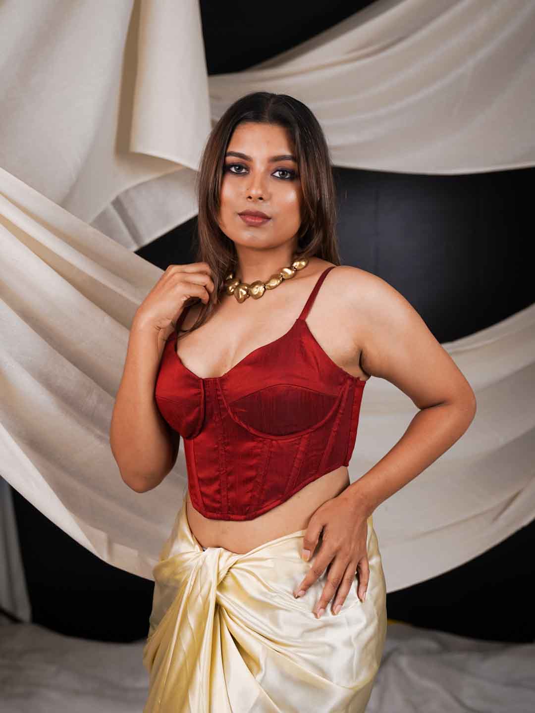 Ruby Wine Corset