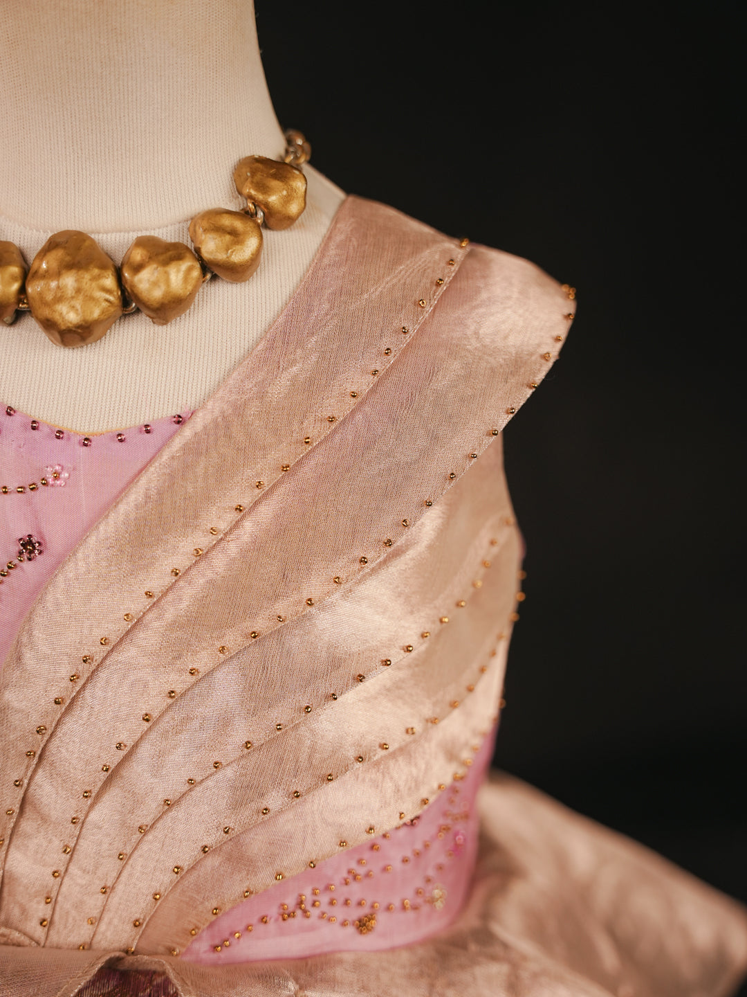 Lavender Royale – Draped Gown for Girls