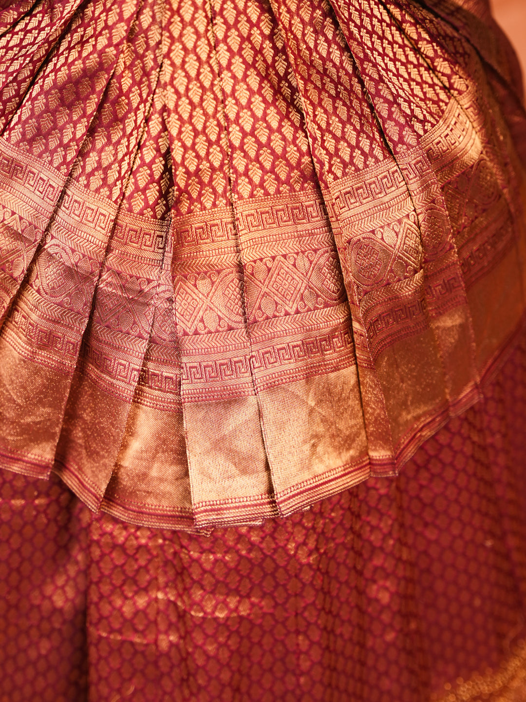 Regal Rose – Embroidered Silk Gown for Baby Girls