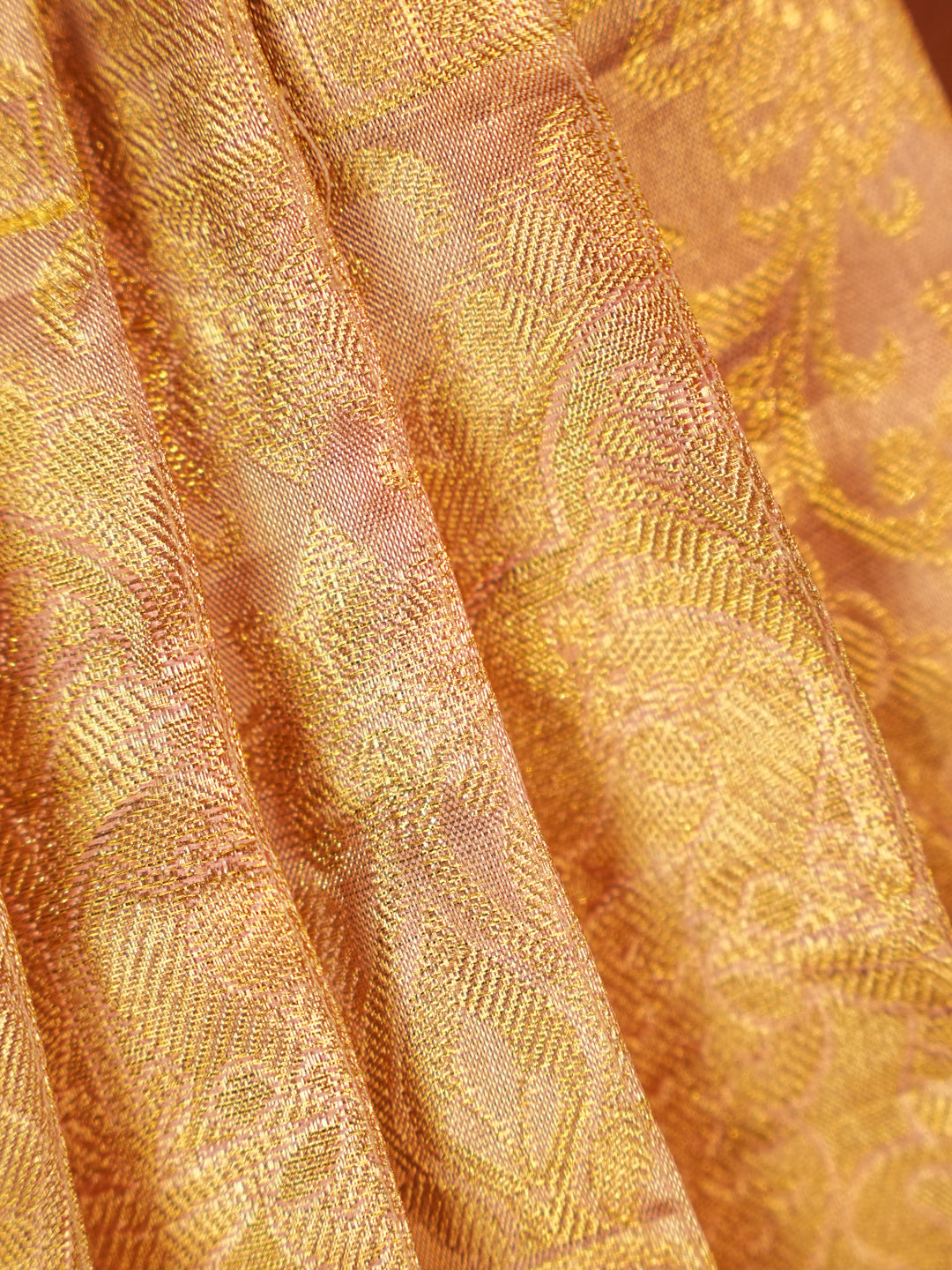 Peach Royale – Traditional Silk Gown (Newborn Edition)