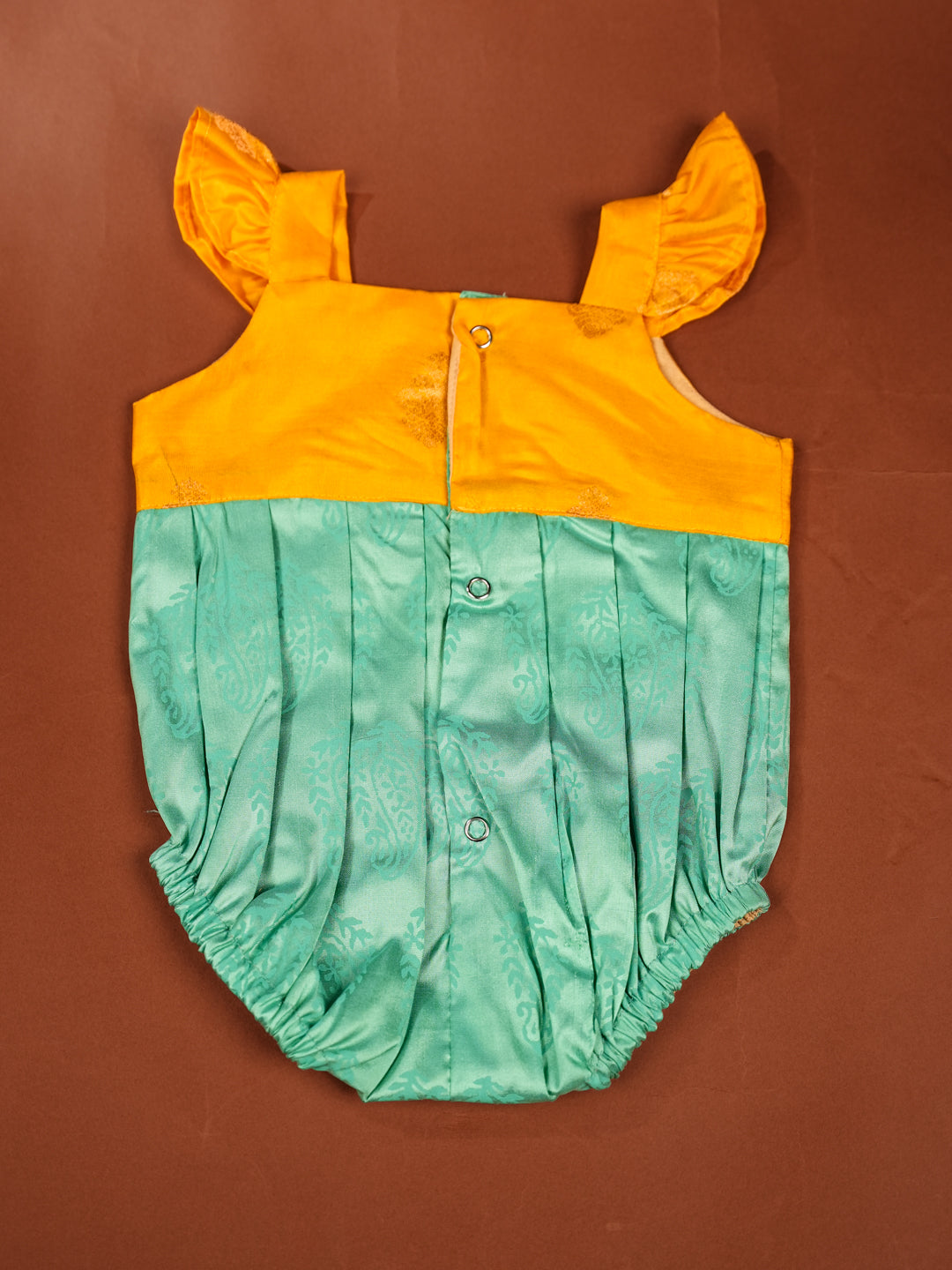 Mango Mint – Silk Romper for Newborn Girls
