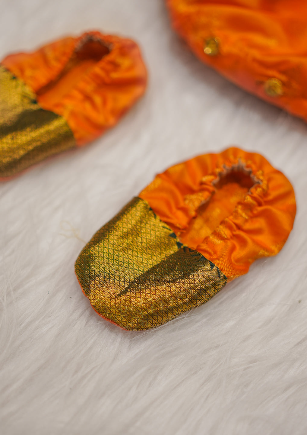 Emerald & Amber Silk Newborn Romper Set