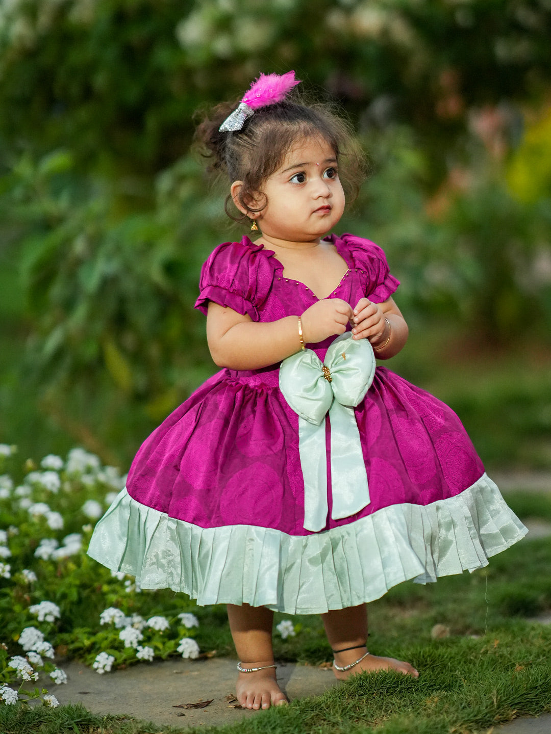 Shop Pattu Frocks for Babies and Kids Wedding Dresses Online