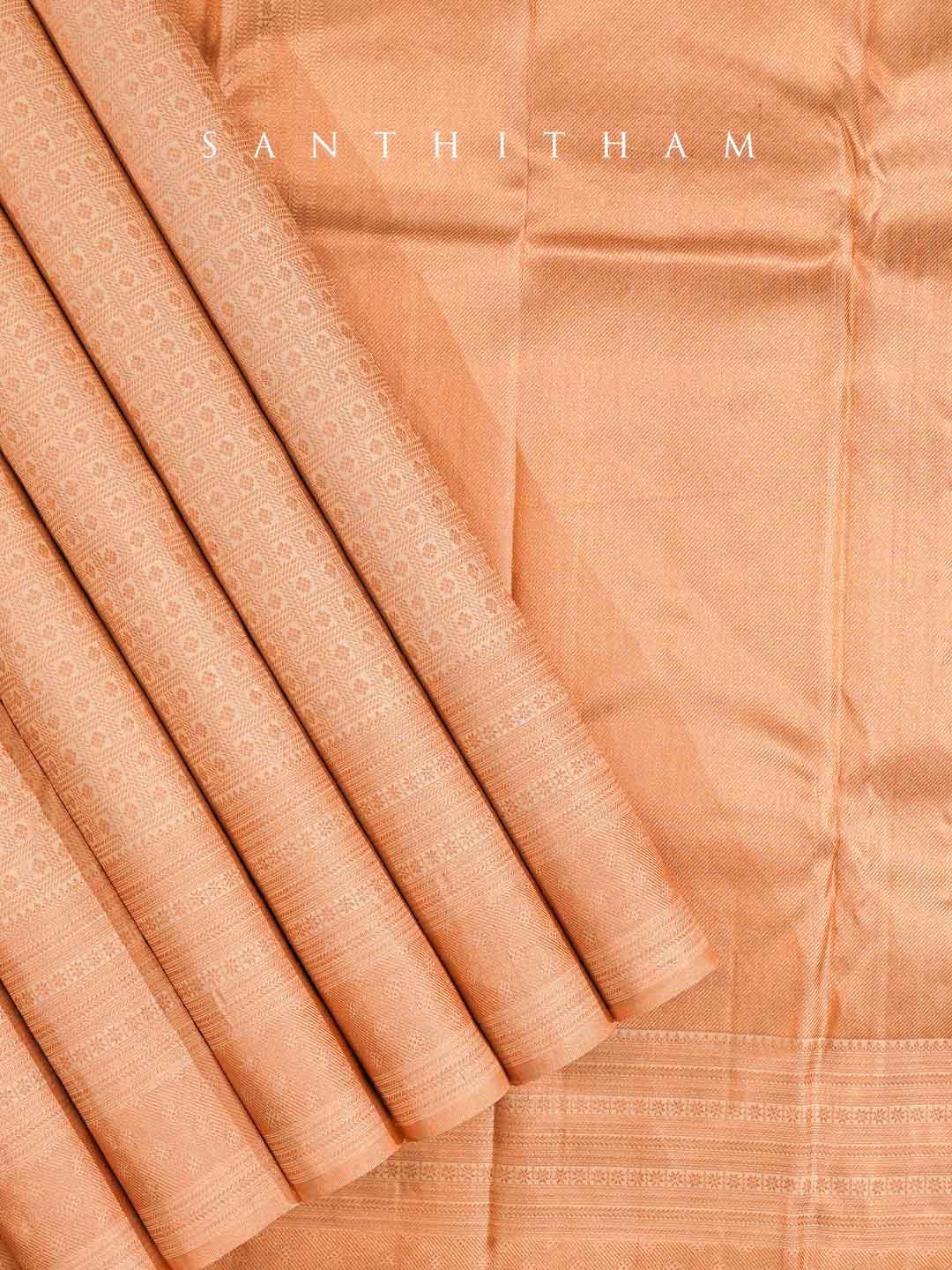 Sandal Colour Soft Silk Saree