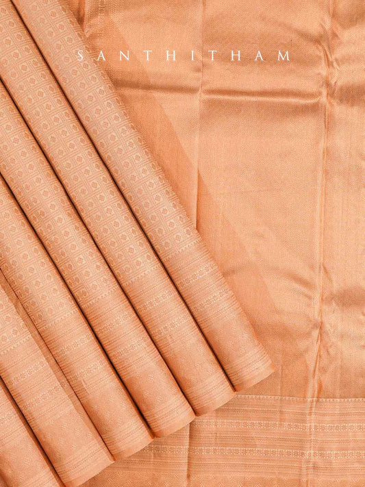 Sandal Colour Soft Silk Saree