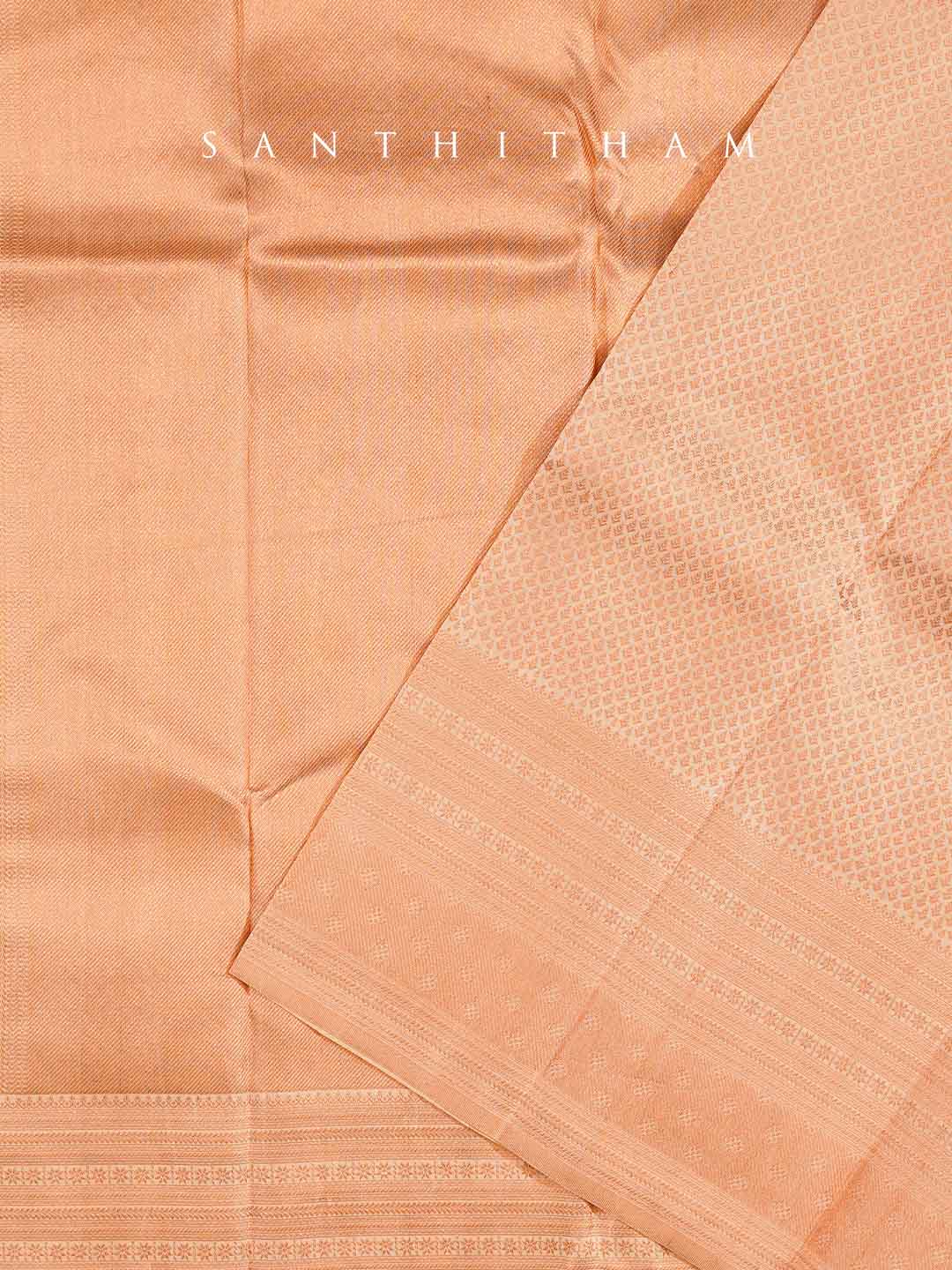Sandal Colour Soft Silk Saree