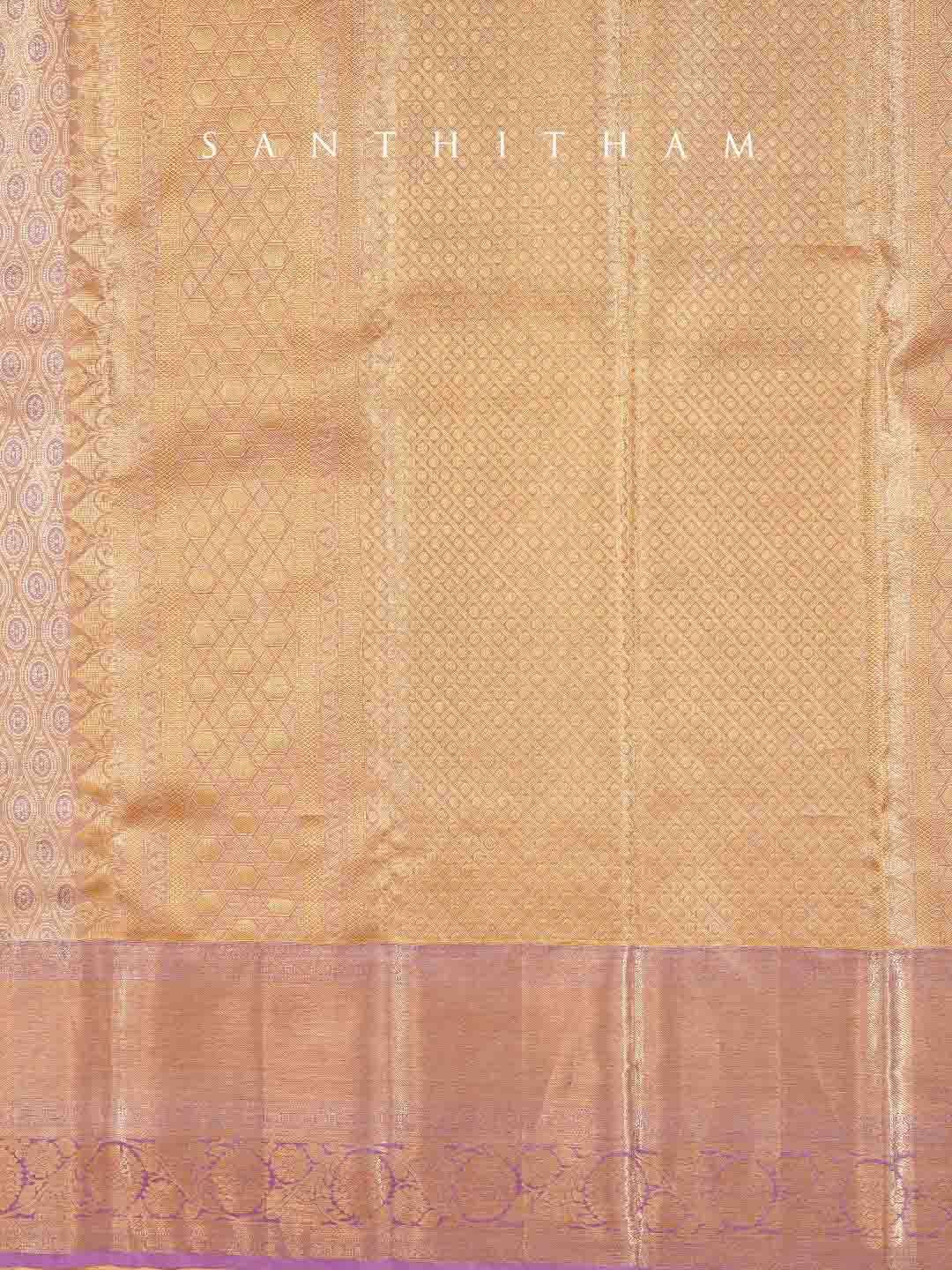 Sandalwood and Mauve Purple Soft Silk Saree