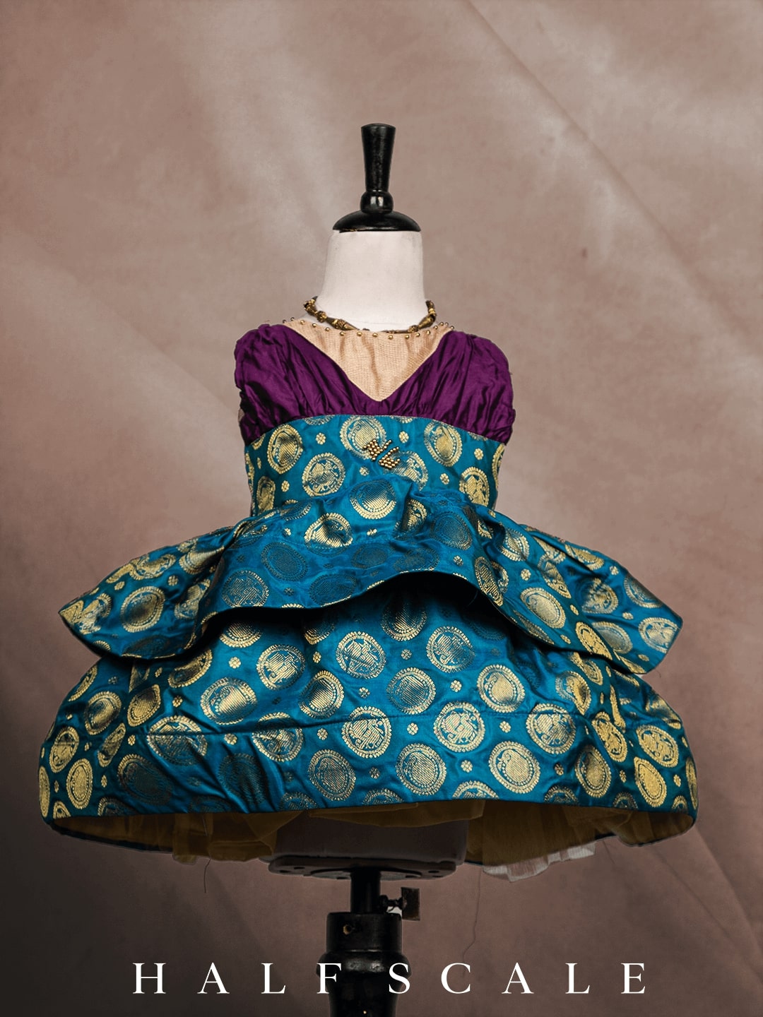 silk gown half scale