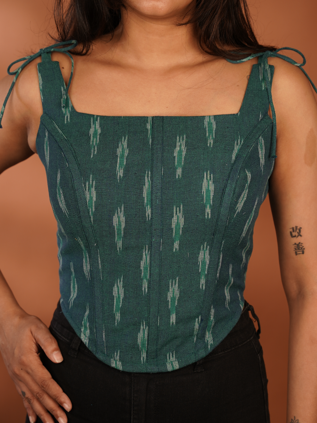 Teal Green Corset Top – Stylish and Flattering for Any Occasion