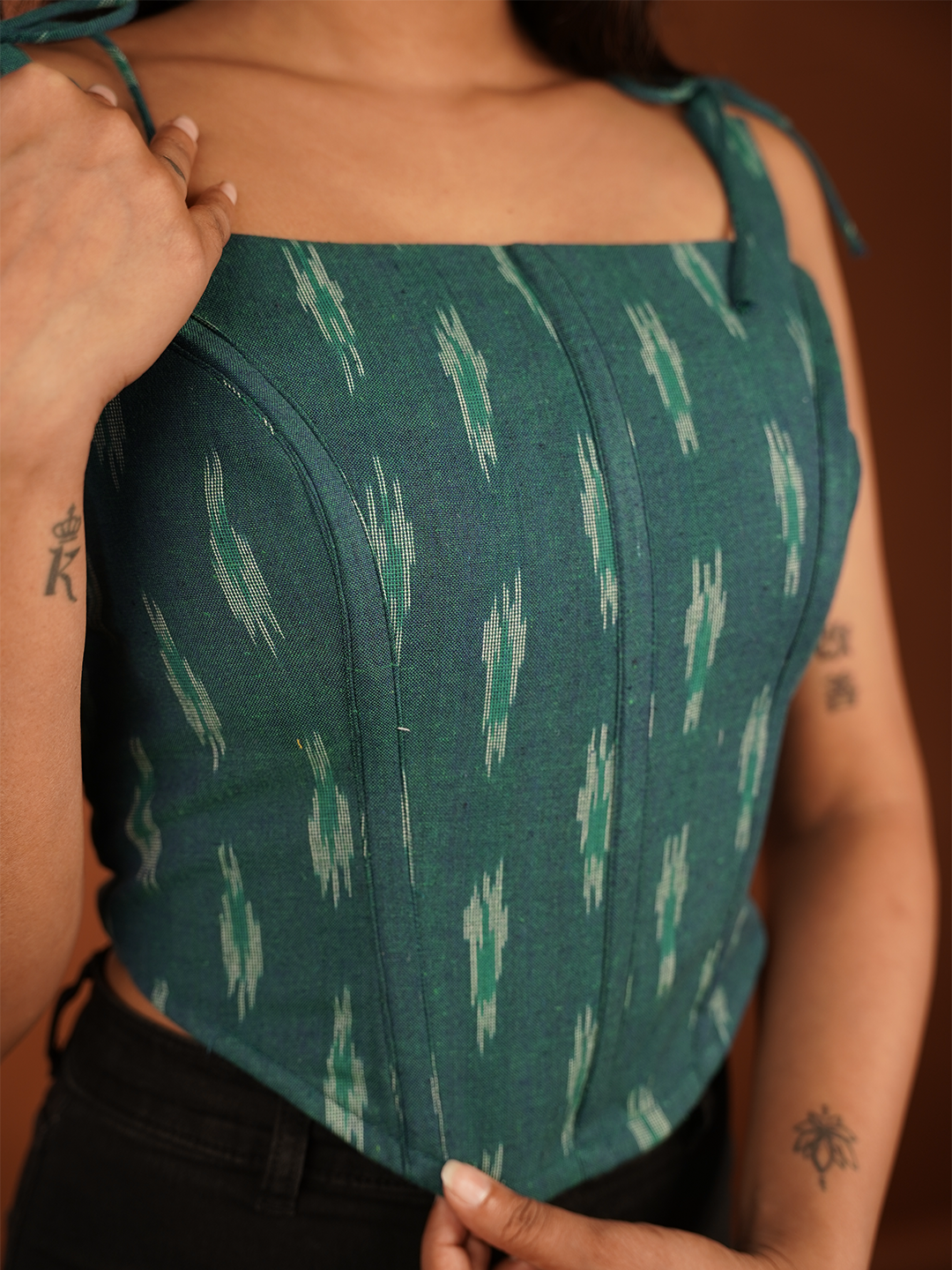 Teal Green Corset Top – Stylish and Flattering for Any Occasion