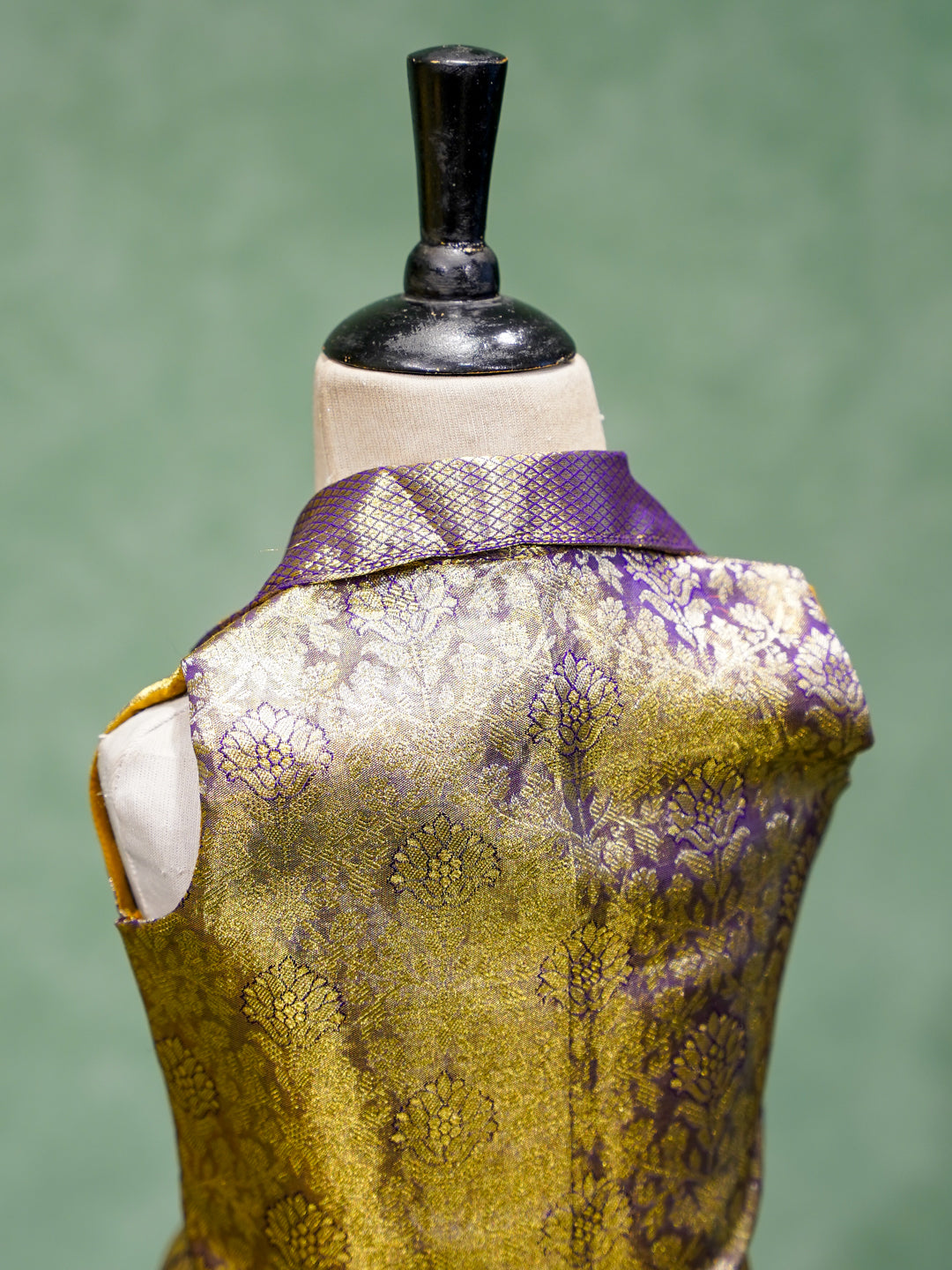 Purple Baby Boy Waistcoat Dhoti Set