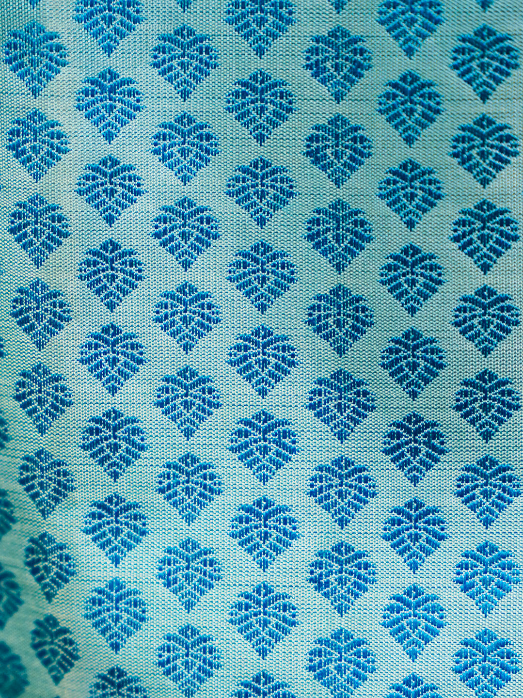 Blue Kids Vesti & Shirt Set — Pure Kanchipuram Silk with Zari Border