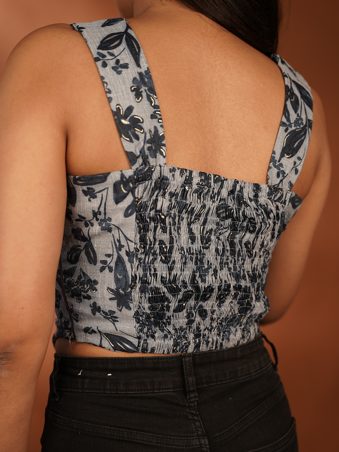 Floral Grey Corset