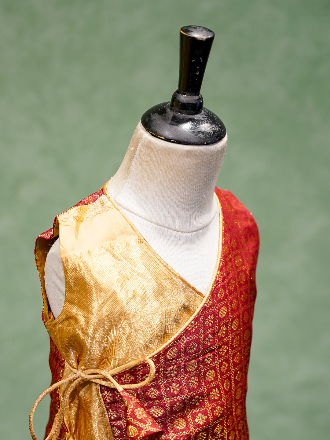 Red Baby Boy Waistcoat Dhoti Set