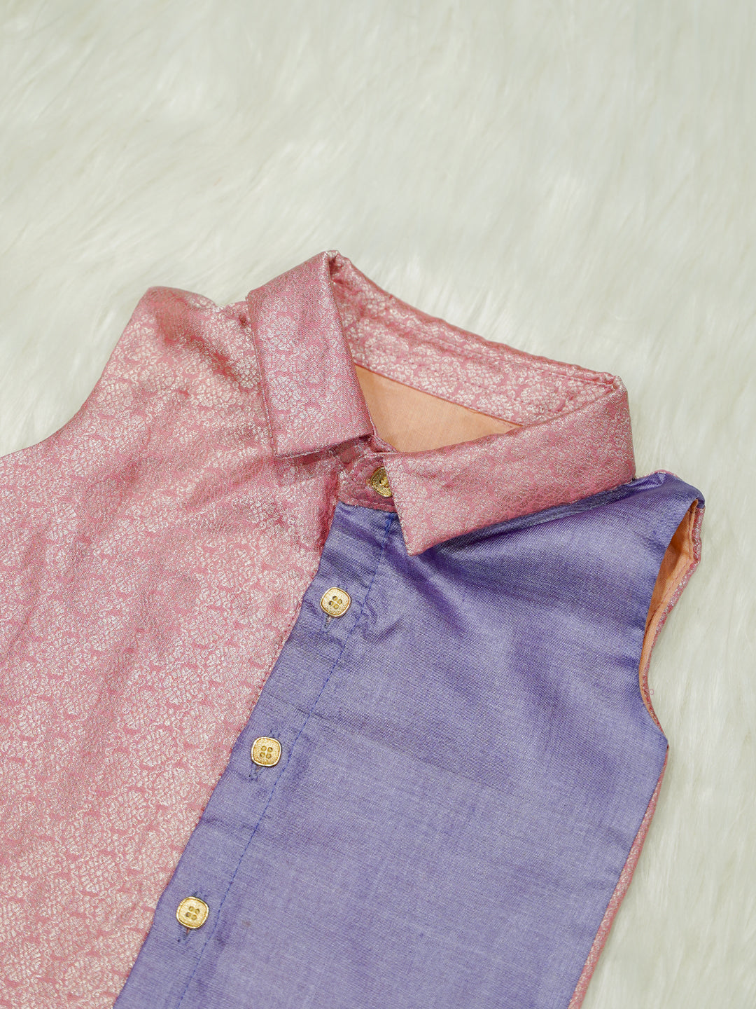 Pink Purple Classic Baby Boy Romper