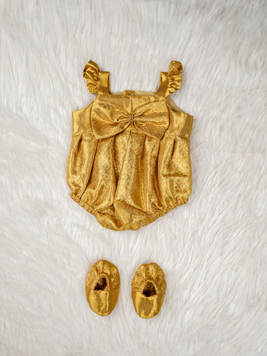 Royal Radiance Baby Romper Set