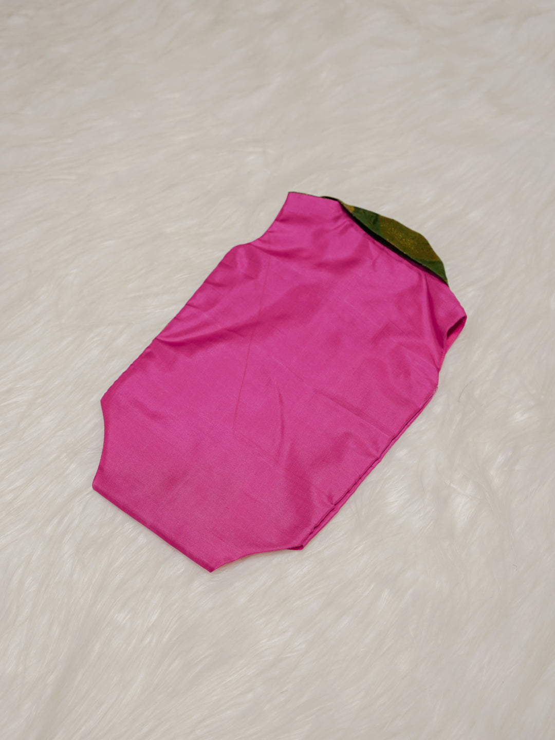Pink Green Boy Romper with Zari Panel