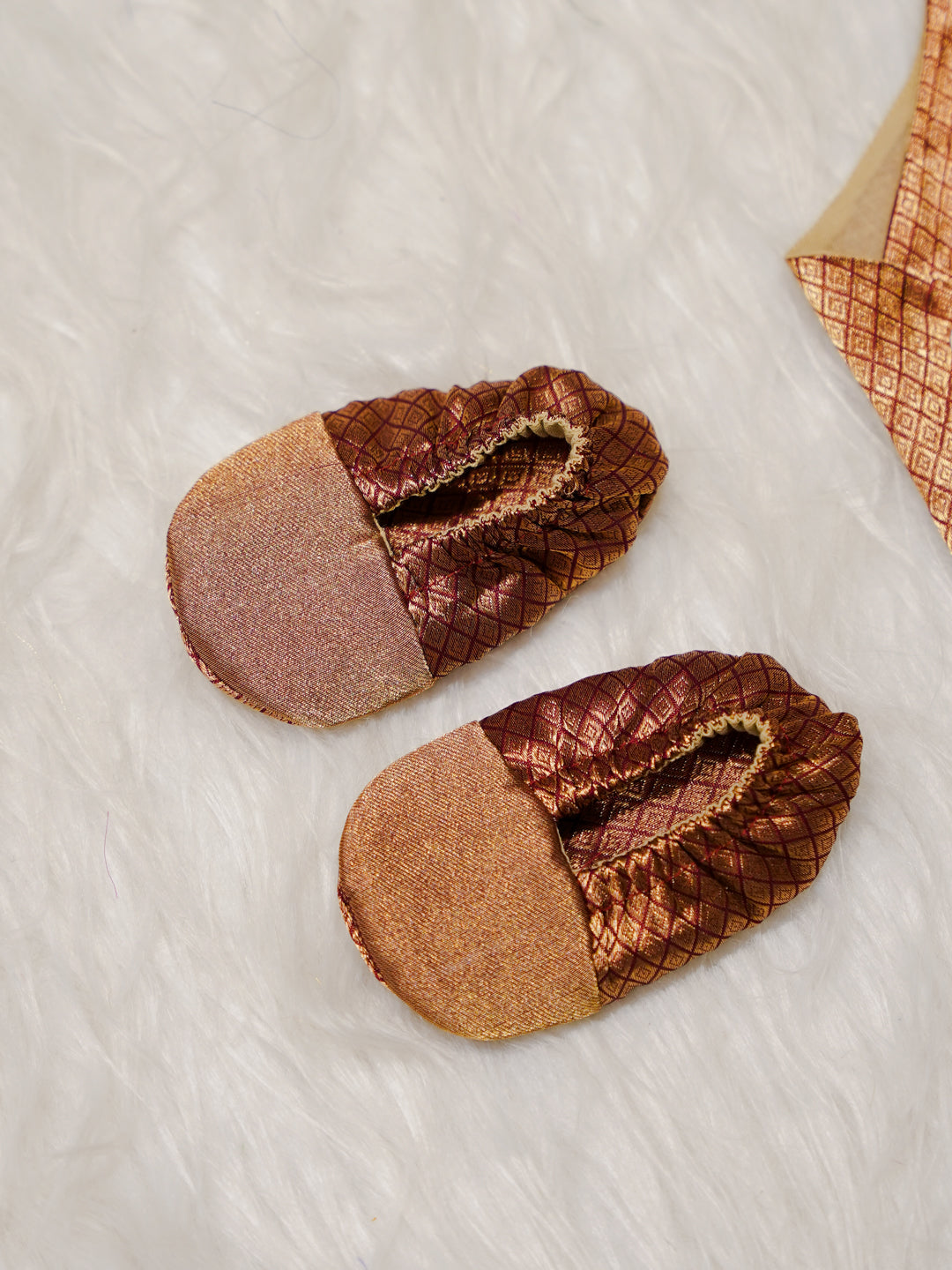 Copper Boy Romper with Zari Border
