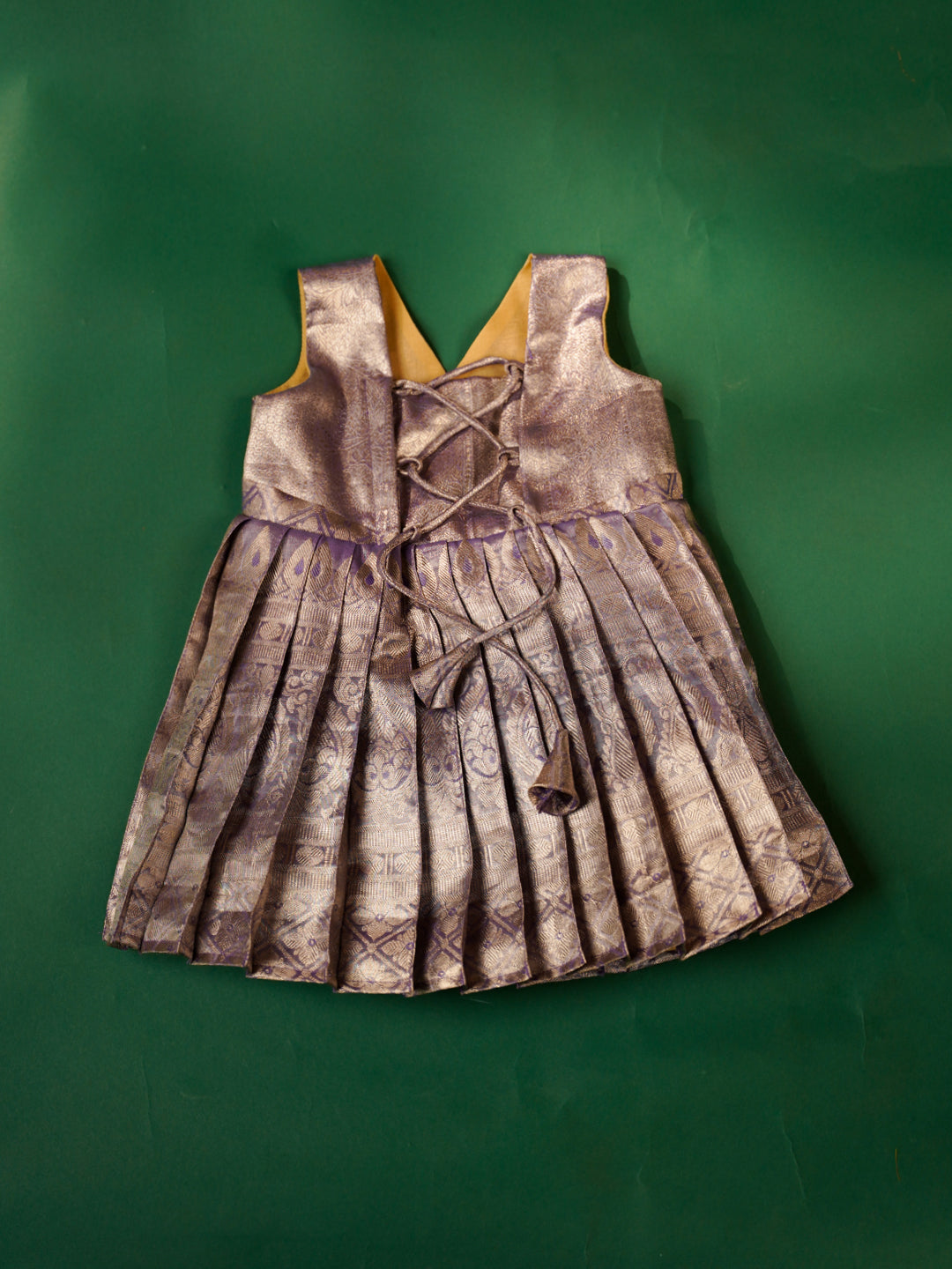 Lavender Light – Silk Gown for Newborn Girls