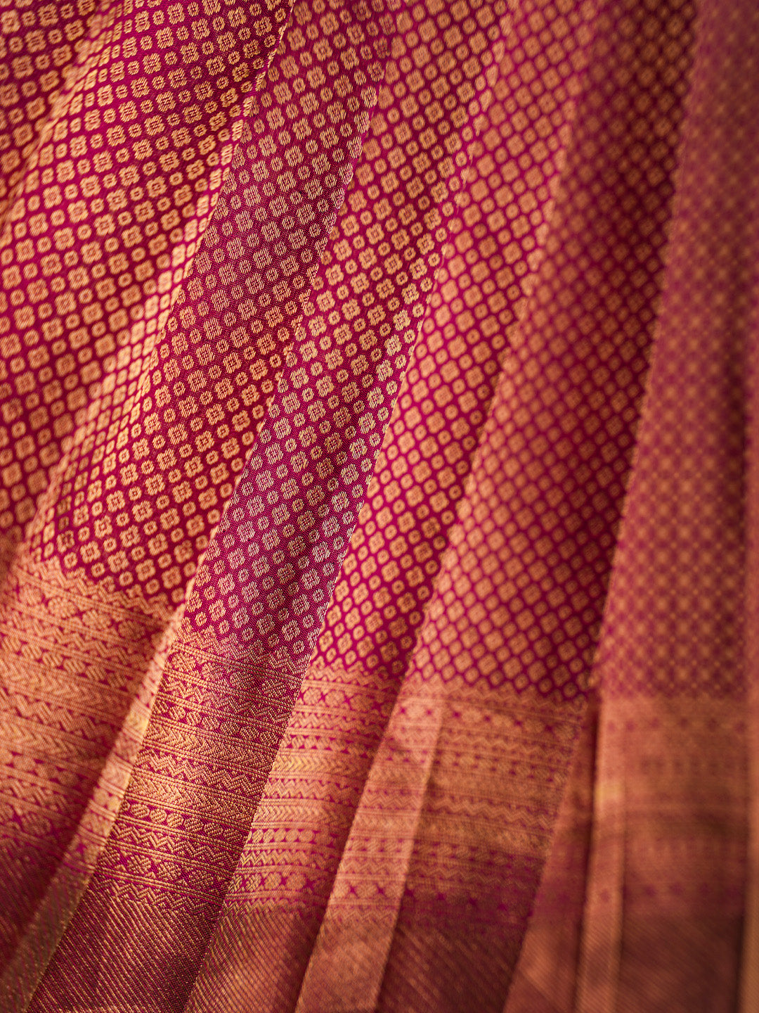 Plum Kanjivaram Lehenga Set