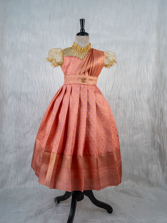 Soft Pink Kanjivaram Silk Gown