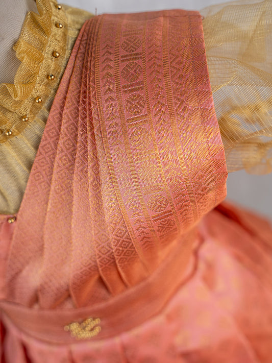 Soft Pink Kanjivaram Silk Gown