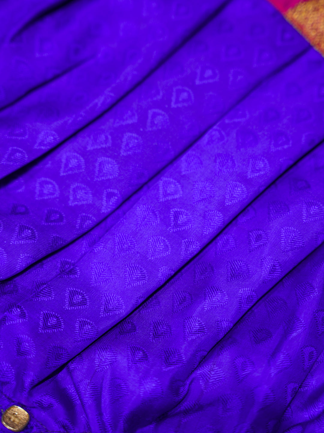 Royal Purple Newborn Silk Romper with Zari Yoke