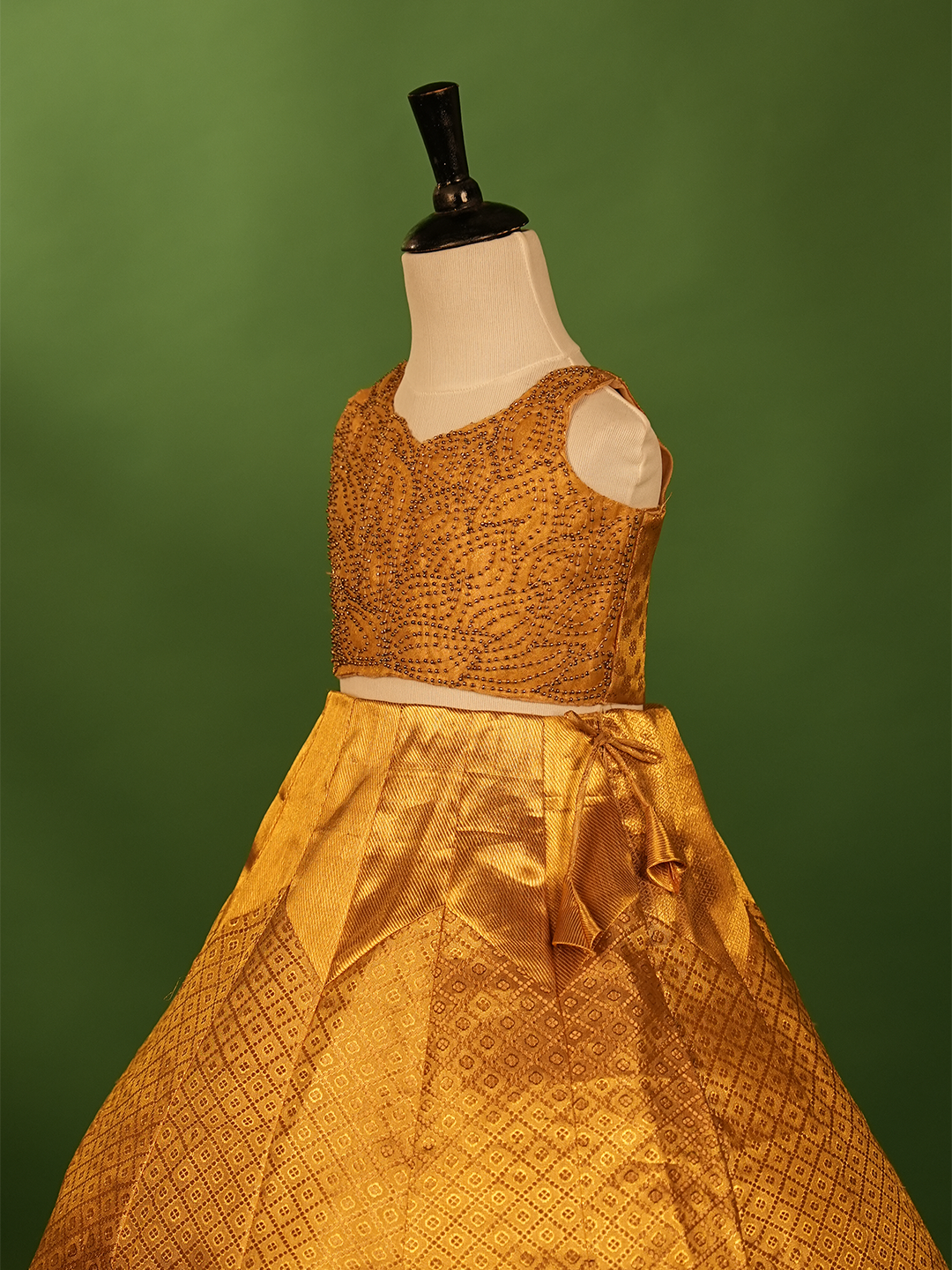 Golden Glory Lehenga for Kids