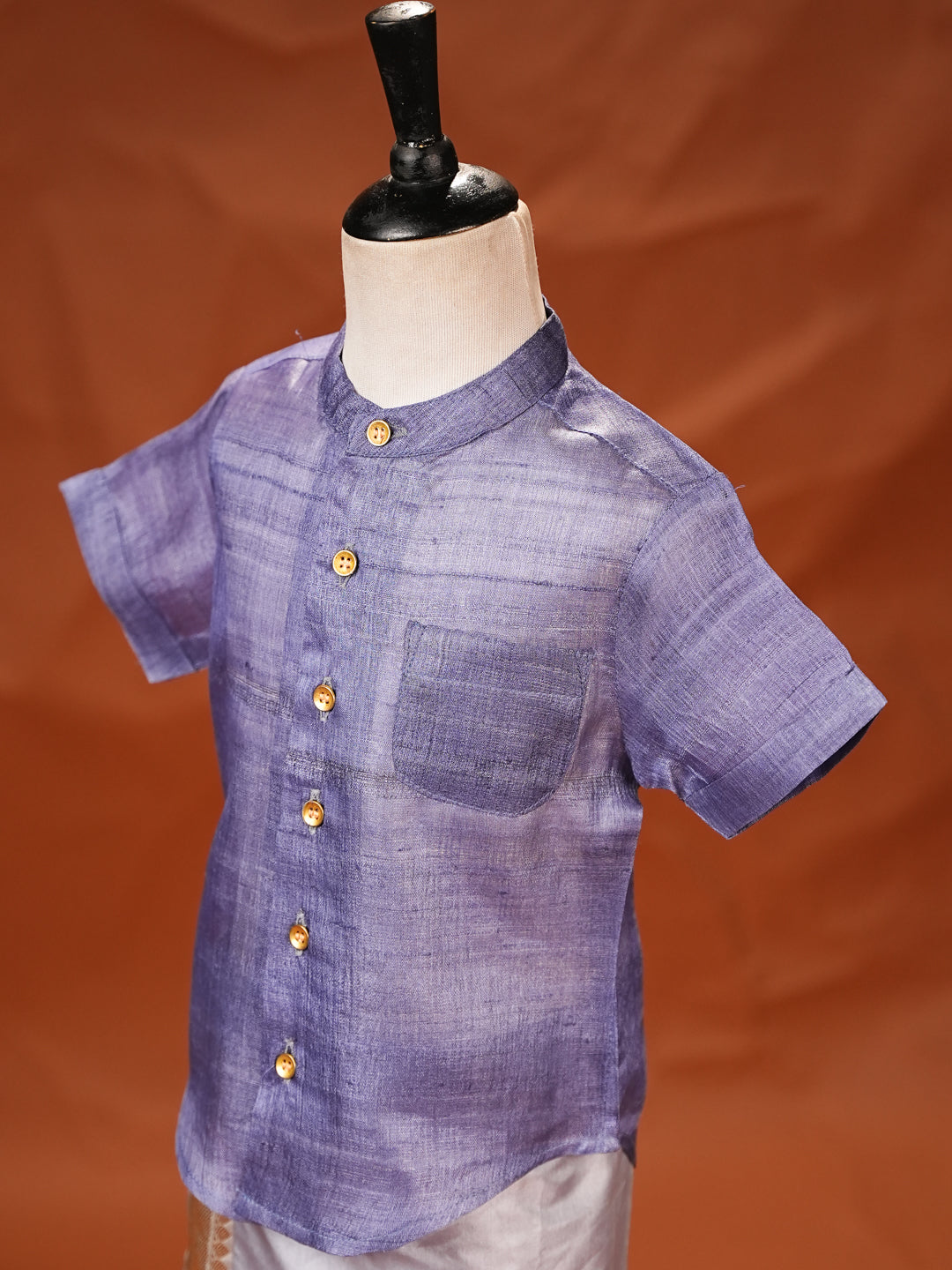 Lavender Maharaja – Silk Shirt & Dhoti Set