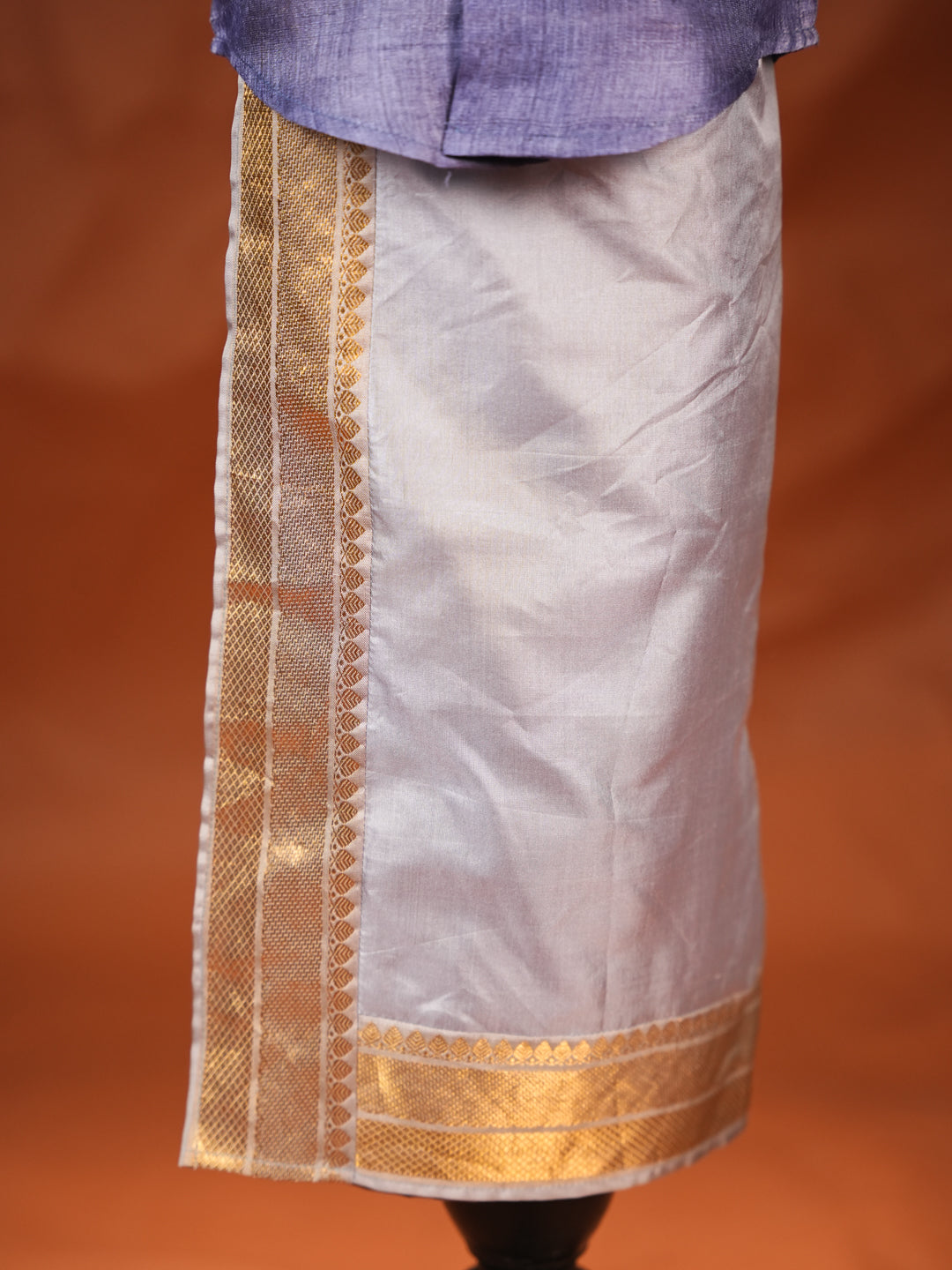 Lavender Maharaja – Silk Shirt & Dhoti Set