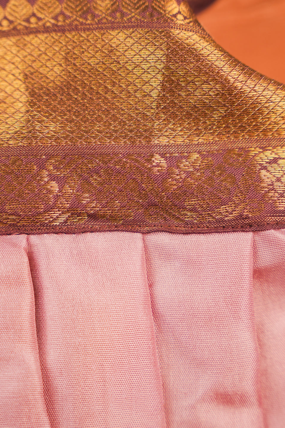 Lilac Royale – Silk Romper with Gold Zari Work