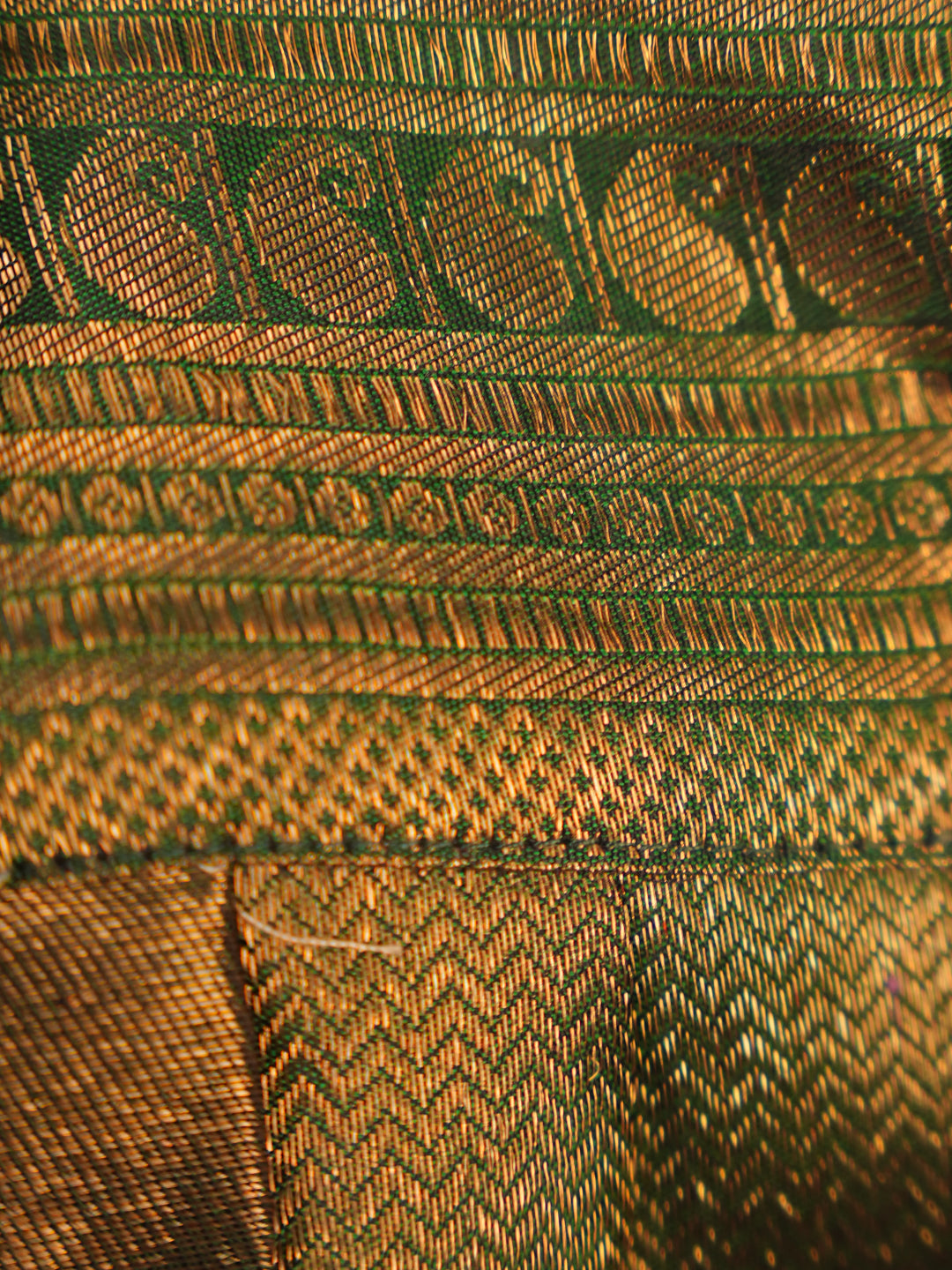 Peacock Grove – Deep Green Kanchipuram Silk Romper