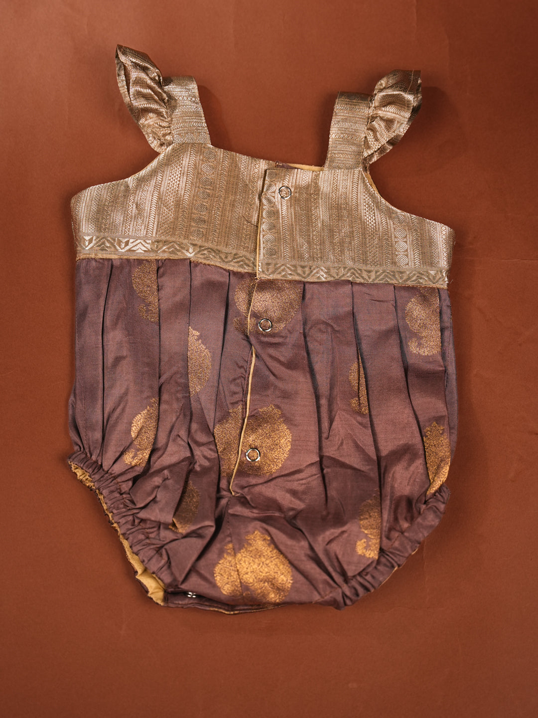 Tribal Treasure – Silk Romper for Baby Girls