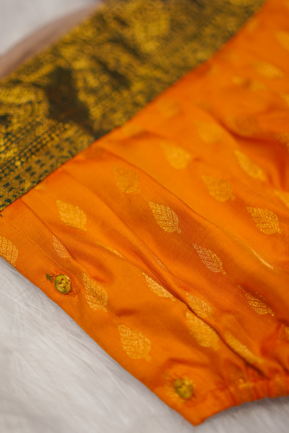 Emerald & Amber Silk Newborn Romper Set