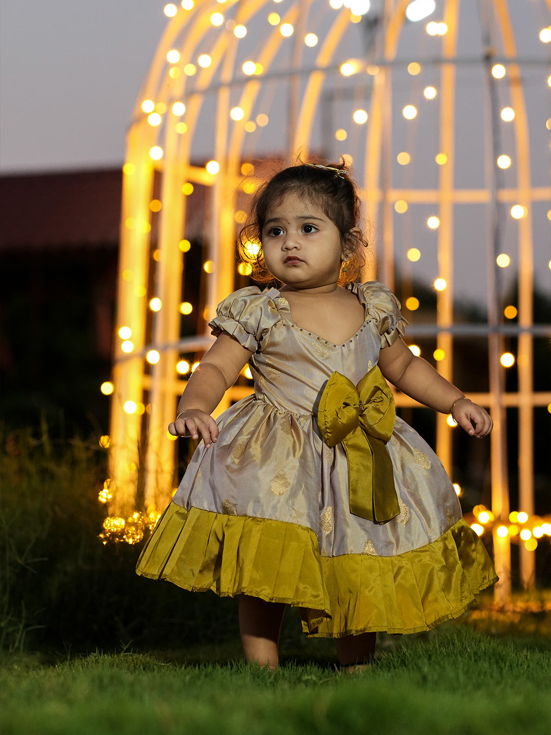 Nicolina Dress. Gold Princess Baby Girl Dress, Long Skirt Gold Baby Dress,  Gold Princess Party Dress, Gold Flower Girl Lace Luxury Baby - Etsy