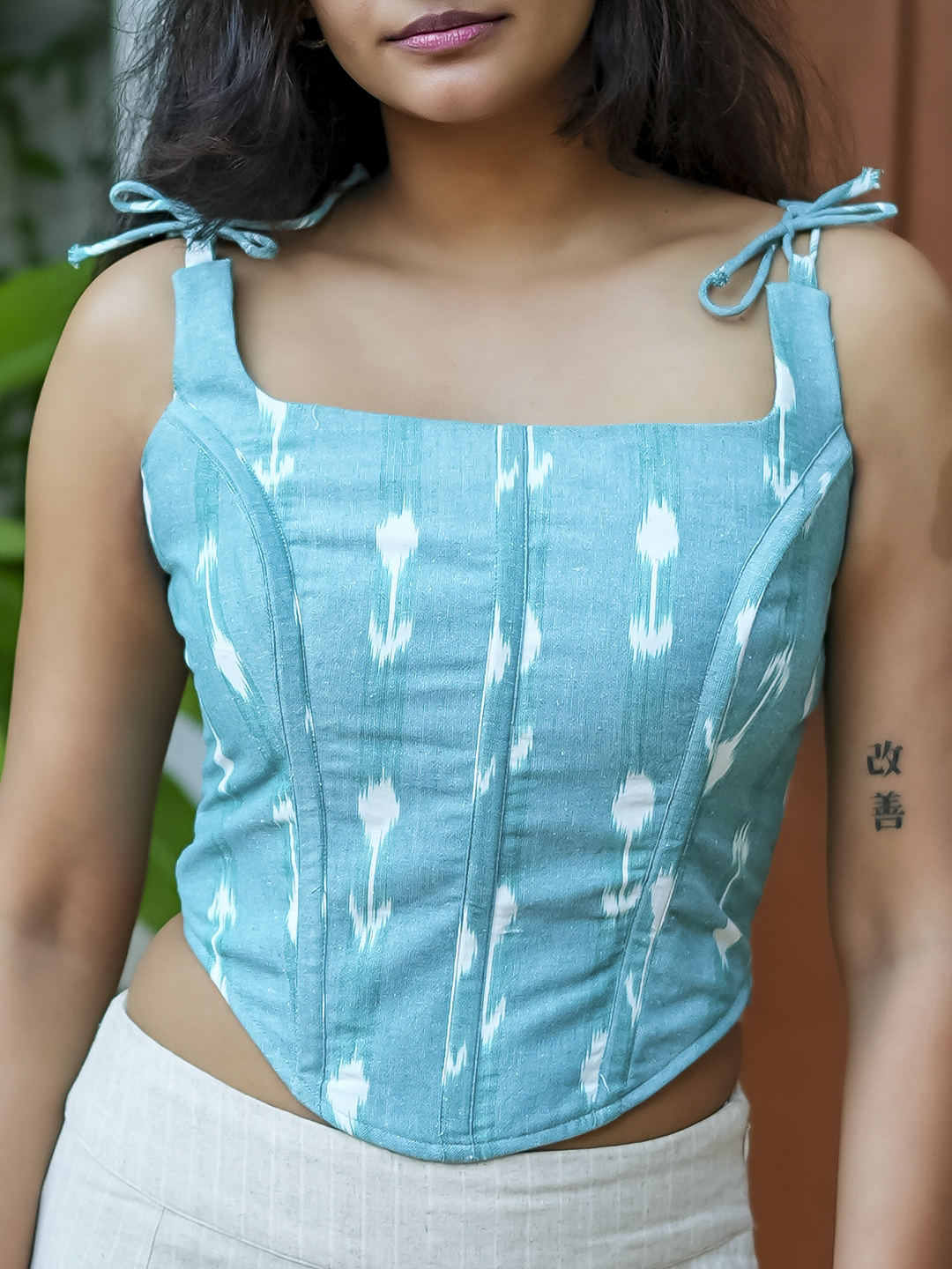 Aqua Blue Corset – Elevate Your Style with Versatile Elegance